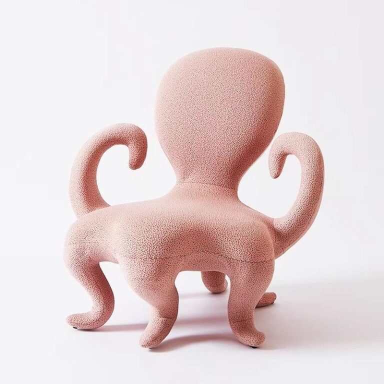 ร้อน ขาย นักออกแบบ ใหม่สไตล์ปลาหมึกรูปร่างเก้าอี้พักผ่อนที่เรียบง่ายทันสมัยปลาหมึกรูปอุจจาระขี้เกียจห้องนั่งเล่นโซฟาเดี่ยวจากัดเวลาข้อเสนอ