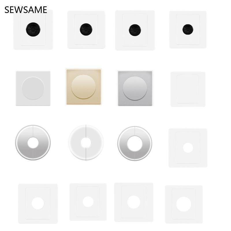 แผ่นฝาครอบตกแต่ง SEWSAME พร้อมสายเคเบิล Outlet Stylish Outlet Cover Plate Stylish