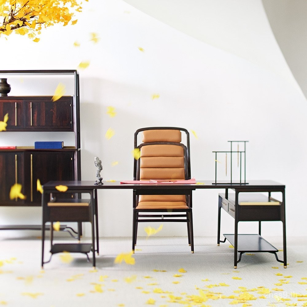 โต๊ะ PusuBowuดีไซน์ดั้งเดิมสไตล์จีนใหม่เฟอร์นิเจอร์ไม้เนื้อแข็ง