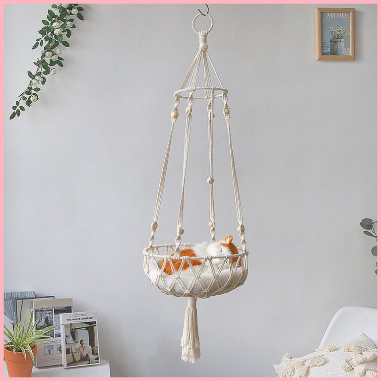 แขวนแขวนรังแมวทอเปลญวนสาหรับห้องนอนบ้านโฮมสเตย์ ไม่มีเสื่อและตะขอโบฮีเมีย