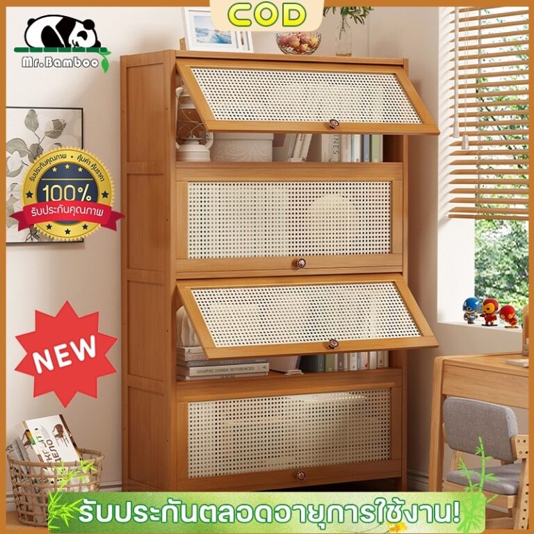รับประกันตลอดชีพตู้วางของในครัว ชั้นวางหนังสือ ตูเก็บของ ตู้หนังสือ 345ชั้น Book shelf พื้นที่เก็บข้อมูลขนาดใหญ่
