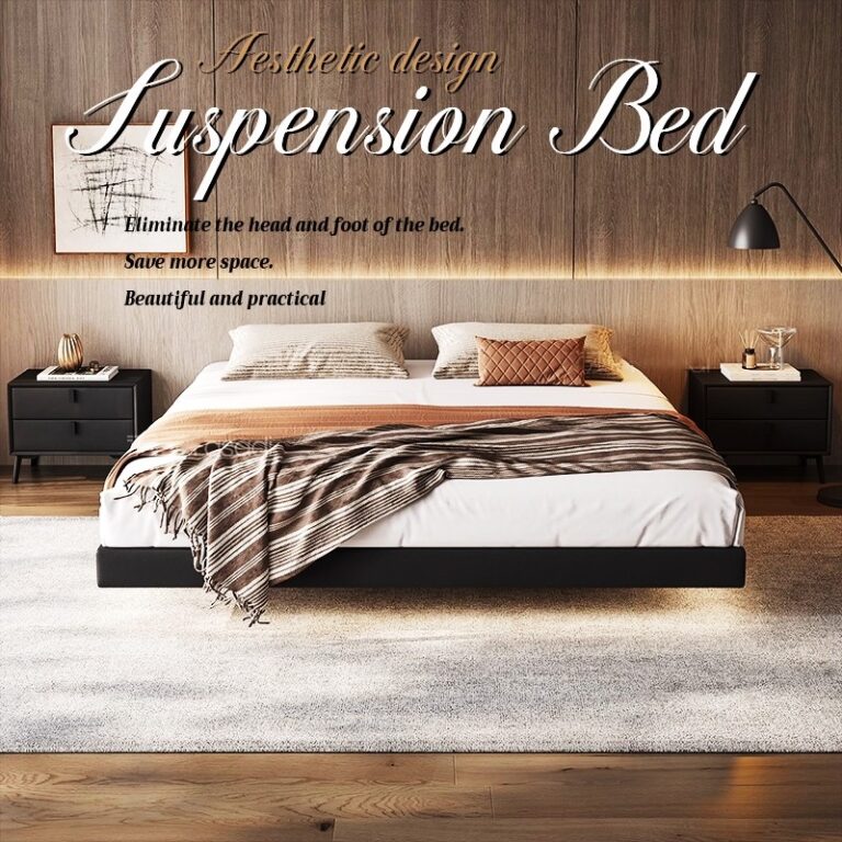 เตียงแขวน เตียงนอน เตียง 35ฟุต4ฟุต5ฟุต6ฟุตใช้เหล็กคาร์บอนคุณภาพสูงแข็งแรงมั่นคงทน พื้นที่เก็บของใต้เตียง