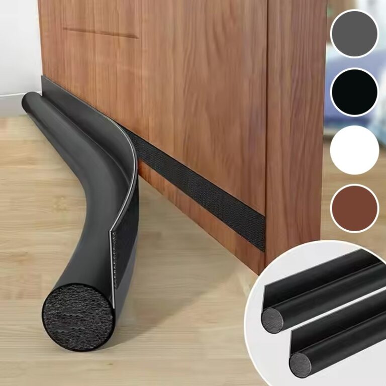 รุ่นอัพเกรด ที่กั้นประตู คิ้วประตู โฟมกันชนประตู หนังPUด้านล่าง กันเสียง มีกาวในตัว กันฝุ่น กันแมลง สามารถครอบตัดได้