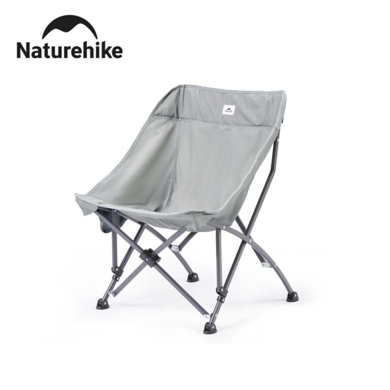 Naturehike เก ้ าอี ้ พับกลางแจ ้ งแบบพกพา Camping Moon เก ้ าอี ้ Camping เก ้ าอี ้ ตกปลา