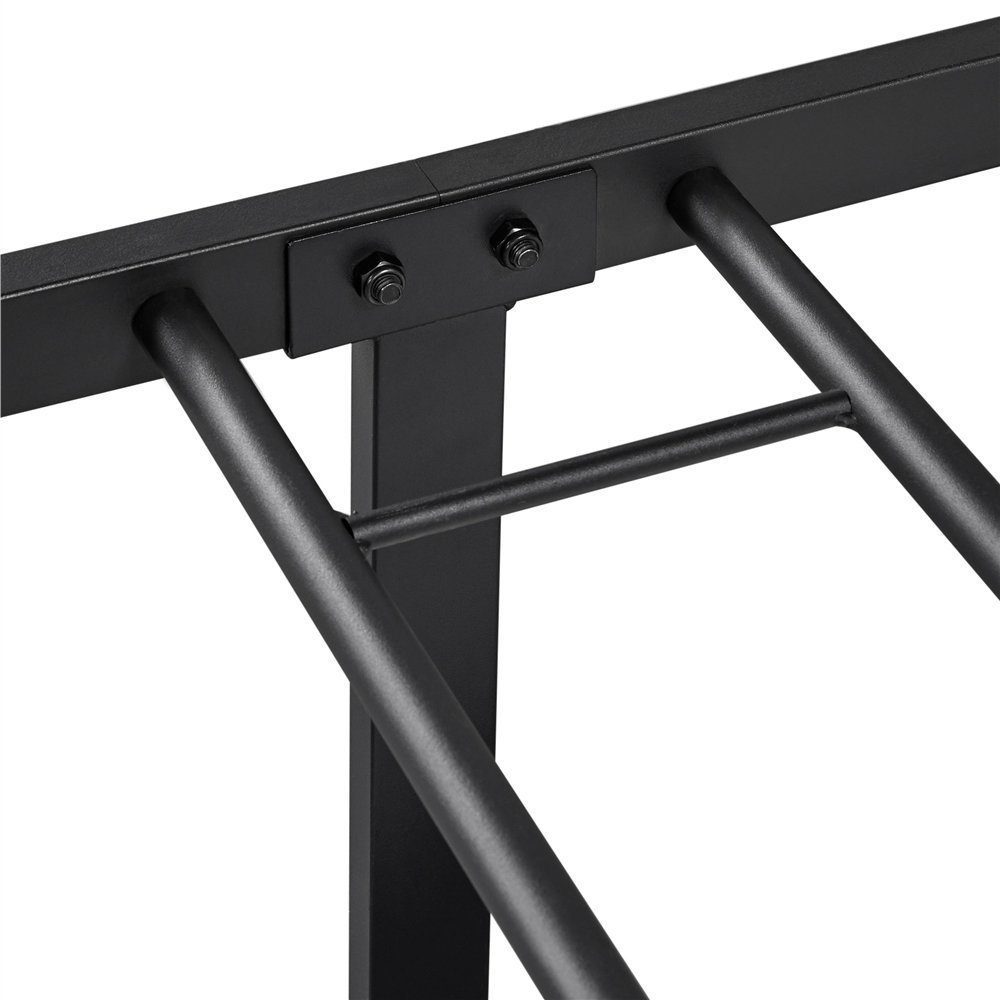 เตียงเหล็ก35456ฟุตขากว้าง2นิ้วสีดาสีขาวโครงเตียงที่แข็งแกร่งส่งภายในช่วงระดับชาติ