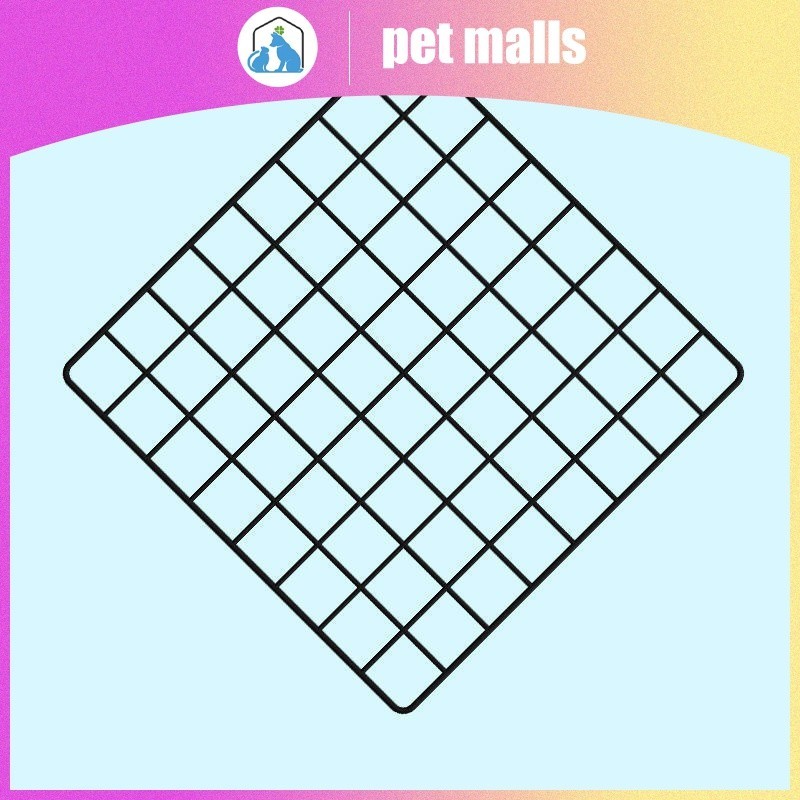 PET MALLS DIY ฟรีประกบรวมกันเหล็กตาข่ายรั้ว Palisade พาร์ทิชันอุปกรณ์เสริม