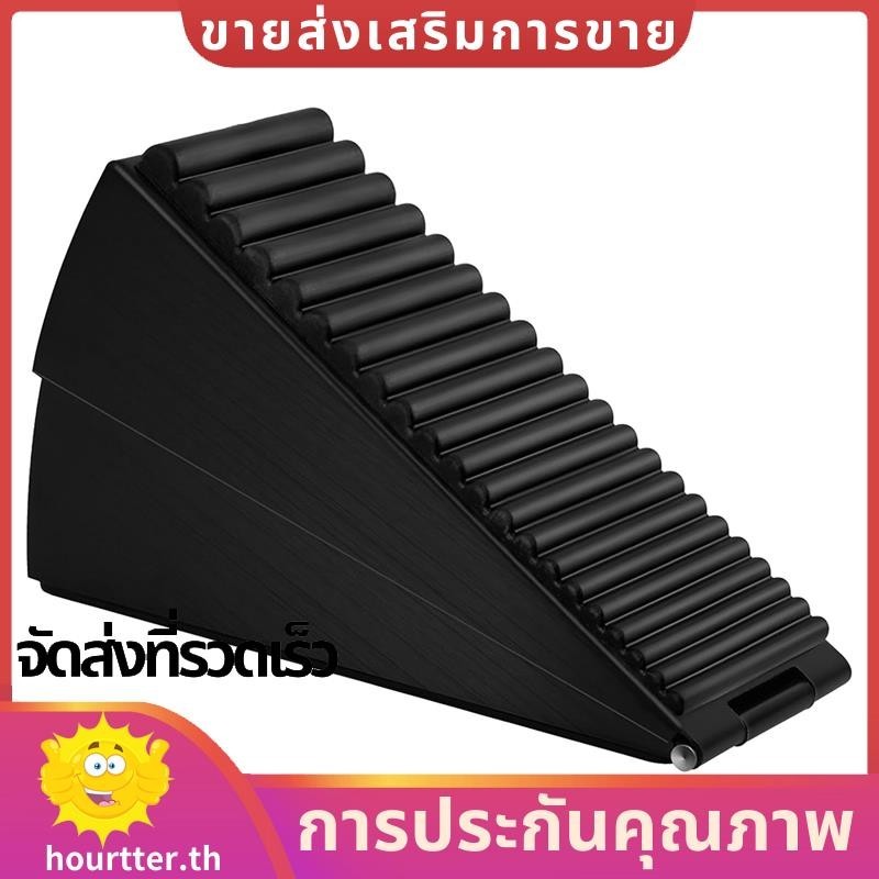 ที่กั้นประตู ลิ่มหยุดประตูสาหรับงานหนัก กันชนประตูสูงสาหรับด้านล่างของประตู หยุดประตูสูง 3 นิ้วที่แข็งแกร่งที่สุด ชั่วโมง