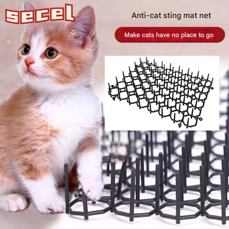 แผ่นไล่แมว SECEL ไม่มี Harm สามารถซ้อนเสื่อป้องกันการปีนเขาสาหรับสัตว์เลี้ยง พลาสติก Soft Prick Grid Catproof Mat ในร่มและกลางแจ้ง