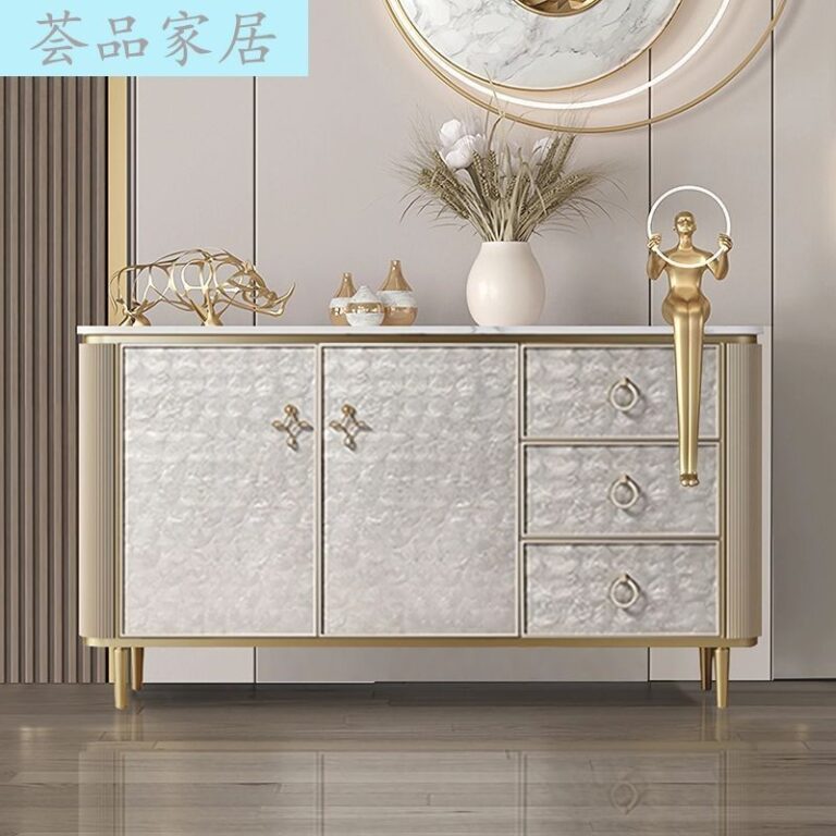 แสงหรูหราสไตล์ทางเข้าตู้ที่ทันสมัยเรียบง่ายตู้รองเท้าอิตาลีเชลล์ร็อครับประทานอาหารตู้ข้างครัวเรือนห้องนั่งเล่นลิ้นชักตู้เก็บของ