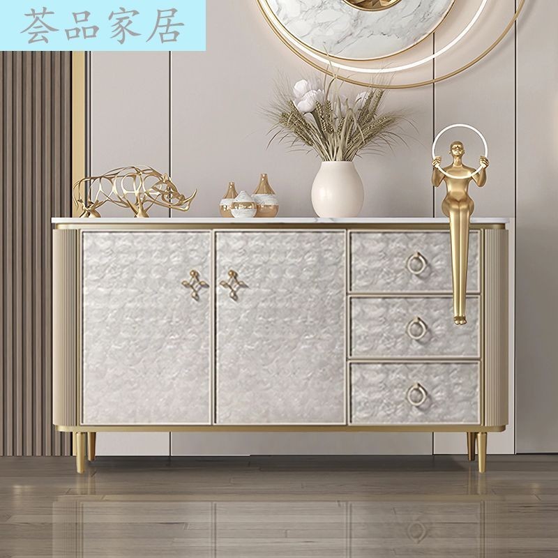 แสงหรูหราสไตล์ทางเข้าตู้ที่ทันสมัยเรียบง่ายตู้รองเท้าอิตาลีเชลล์ร็อครับประทานอาหารตู้ข้างครัวเรือนห้องนั่งเล่นลิ้นชักตู้เก็บของ