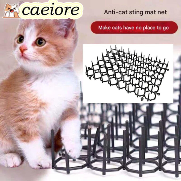 CAEIORE Cat Repellent Mat สามารถซ้อนไม่มี Harm Pet AntiWarking Mat Grid พลาสติก Soft Prick Antivandalism Mat ในร่มและกลางแจ้ง