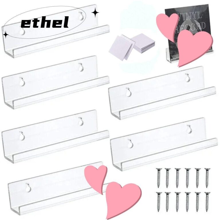 ชั้นวางซีดี ETHEL ขาตั้งจอแสดงผลบันทึก 4712 นิ้ว ชั้นเก็บอัลบั้มบันทึกอะคริลิคติดผนัง