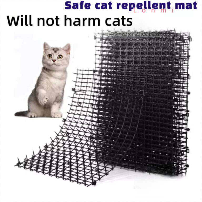 LONMI Cat Repellent Mat สามารถซ้อนได้ไม่มี Harm Pet Antiweld Mat ตารางพลาสติก Soft Prick Antivandalissm Mat ในร่มและกลางแจ้ง