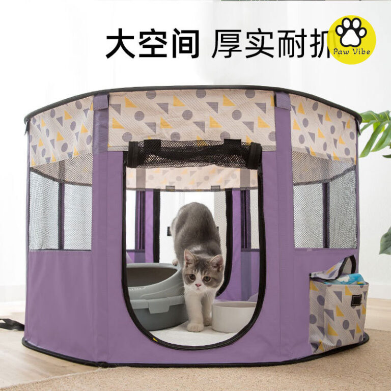 PawVibe แผ่น ชุดเต็นท์ส่ง สุนัข ปิดสำหรับการเพาะพันธุ์ลูก เย็น มุ้ง กล่องนอน
