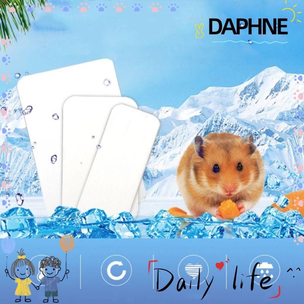 กระดานทาความเย็นสัตว์เลี้ยง ดาฟเน่ แผ่นทาความเย็นหนูแฮมสเตอร์เย็นสีเงิน อุปกรณ์กระต่ายหนูแฮมสเตอร์ แผ่นน้าแข็งสาหรับสัตว์เลี้ยงอลูมิเนีย