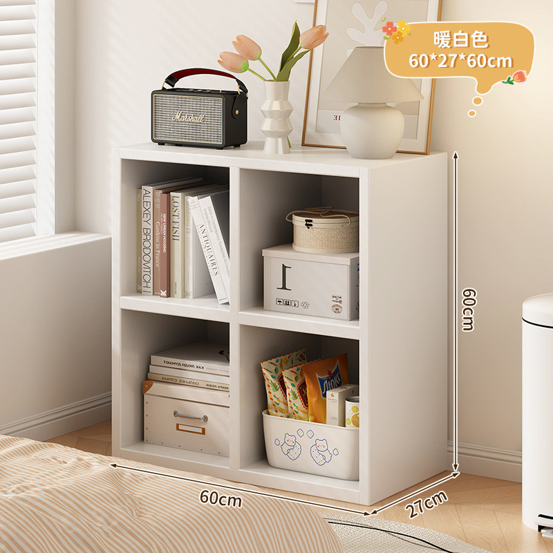 ญี่ปุ่นสไตล์ชั้นวางหนังสือชั้นชั้นวางห้องนั่งเล่นรวมกันฟรีตู้ทีวีห้องนอนผนังตู้ด้านข้างตาข่ายที่เรียบง่ายตู้หนังสือ