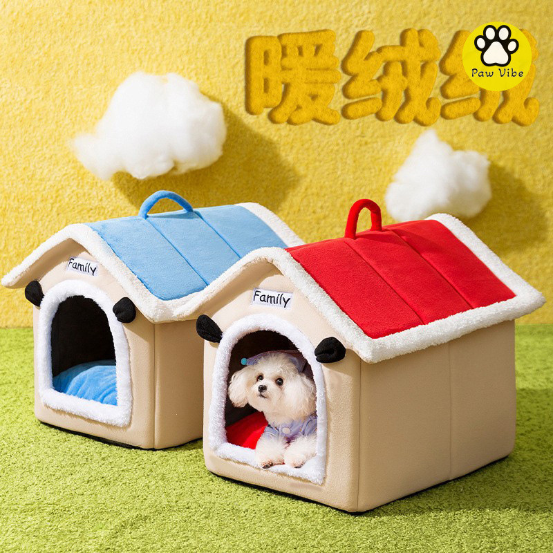 PawVibe เสื้อ อบอุ่นสำหรับฤดูใบไม้ร่วงและฤดูหนาว ขนาดเล็กและกลาง ที่ถอดออกและซักได้ เบาะนอนหมา