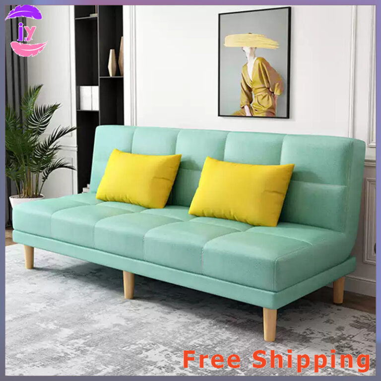 คุณ โซฟาพับเตียงโซฟามัลติฟังก์ชั่เทคโนโลยีผ้า คู่ใช้ผ้าที่นอน 2 3 4 ที่นั่งเก้าอี้โซฟาขี้เกียจ