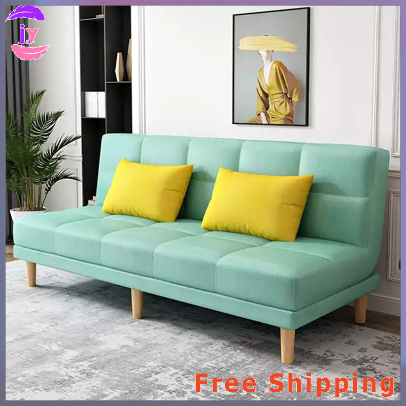 คุณ โซฟาพับเตียงโซฟามัลติฟังก์ชั่เทคโนโลยีผ้า คู่ใช้ผ้าที่นอน 2 3 4 ที่นั่งเก้าอี้โซฟาขี้เกียจ
