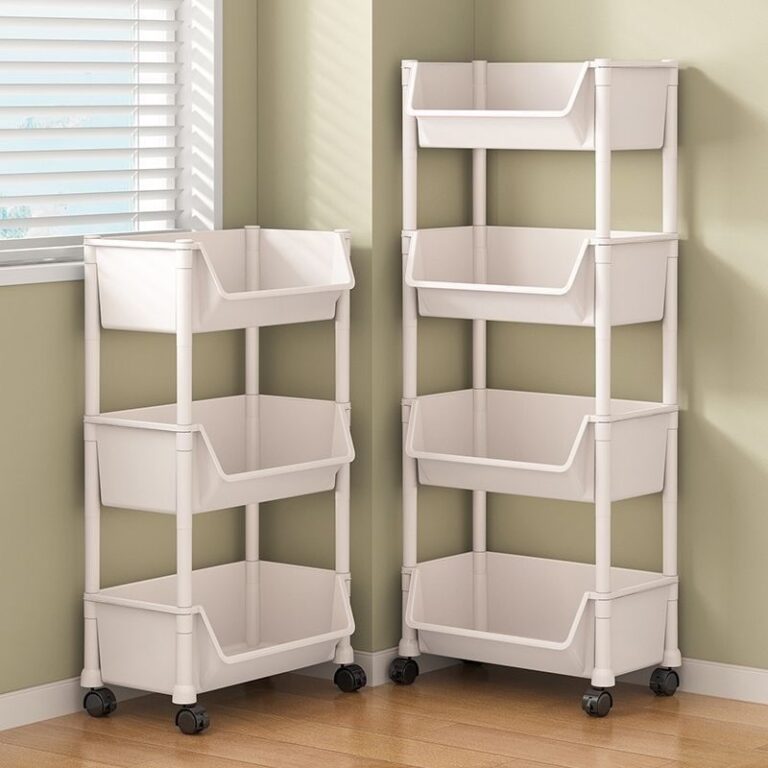 ซื้อ 1แถม 1 ชั้นวางของพลาสติก ในครัว อเนกประสงค์ มีล้อ 2345ชั้น ชั้นวางของหนังสือ