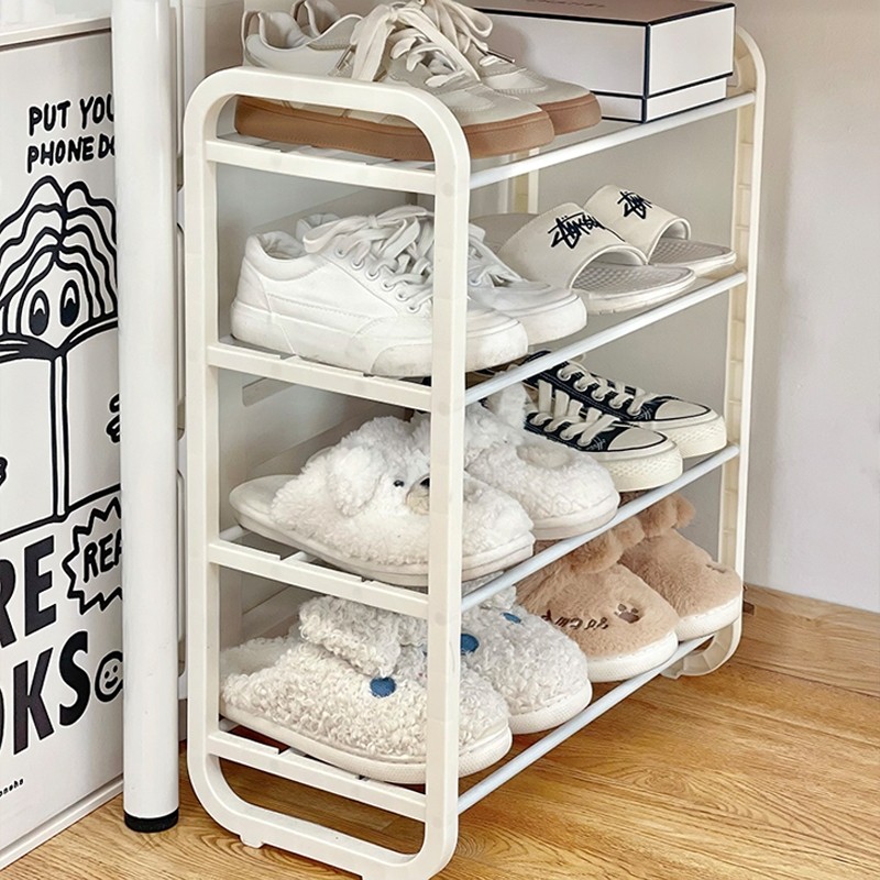 HOHO ชั้นวางรองเท้า 45 ชั้น สไตล์มินิมอล White ชั้นวางรองเท้า มีให้เลือกหลากหลายชั้น พร้อมส่งมีที่วางของ