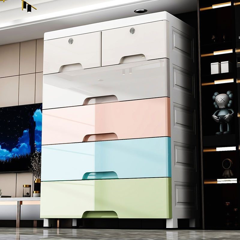 MINI ลิ้นชัก ลิ้นชักใส่ของ เพิ่มหนาตู้ลิ้นชักพลาสติก 76543ชั้น ตู้เก็บของ ตู้ลิ้นชัก เป็นมิตรกับสิ่แวดล้อม