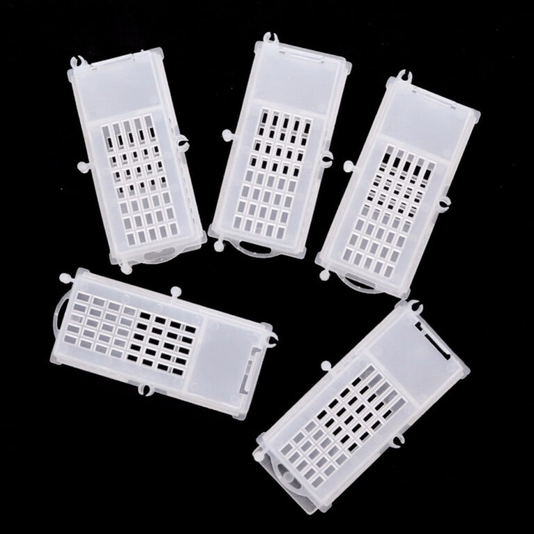 1 Pc Queen Bee Cage Transport Cage โปร่งใส Prison King Bee Cage Queen Bee Breeding Cage เครื่องมือการเลี้ยงผึ้ง