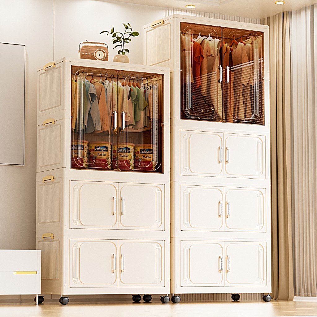 พร้อมส่ง ลิ้นชักใส่เสื้อผ้าตู้เสื้อผ้า 65cm พับได้ ตู้เก็บของขนาดใหญ่ กันฝุ่นและกันน้ำ ตู้เสื้อผ้าเด็ก ชั้นเก็บเสื้อผ้า ติดตั้งง่าย สไตล์โมเด