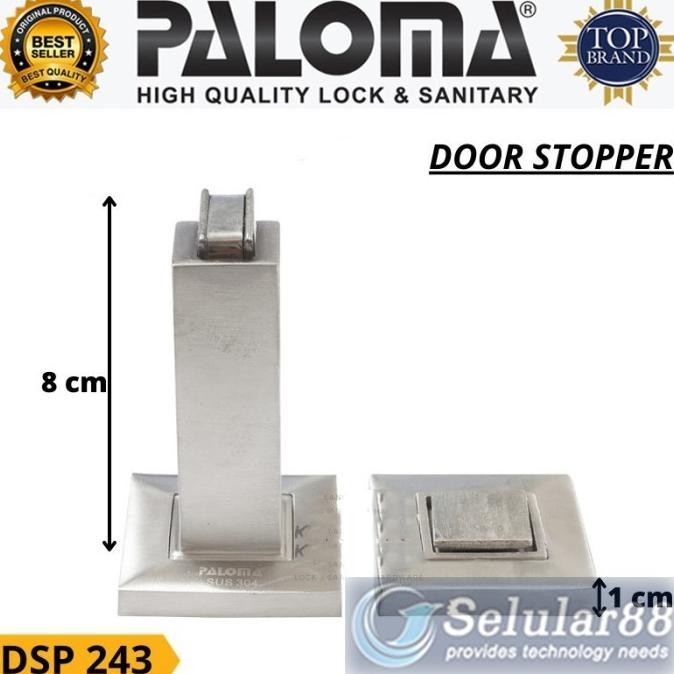PALOMA DSP243 SQUARE ประตู STOPPER ANTI RUST ประตู STOPPER SSS SUS304