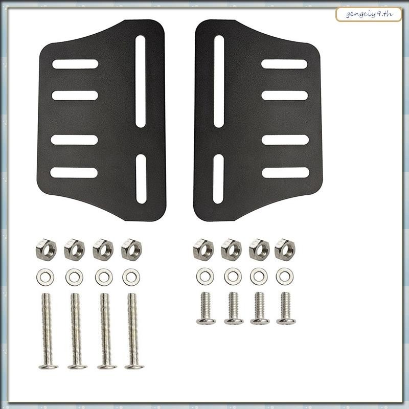 ZBM Heavy Duty 2 ชิ้นกรอบเตียงอะแดปเตอร์แผ่นตัวเชื่อมต่อสาหรับหัวเตียงปรับกรอบโลหะการปรับเปลี่ยนวงเล็บ