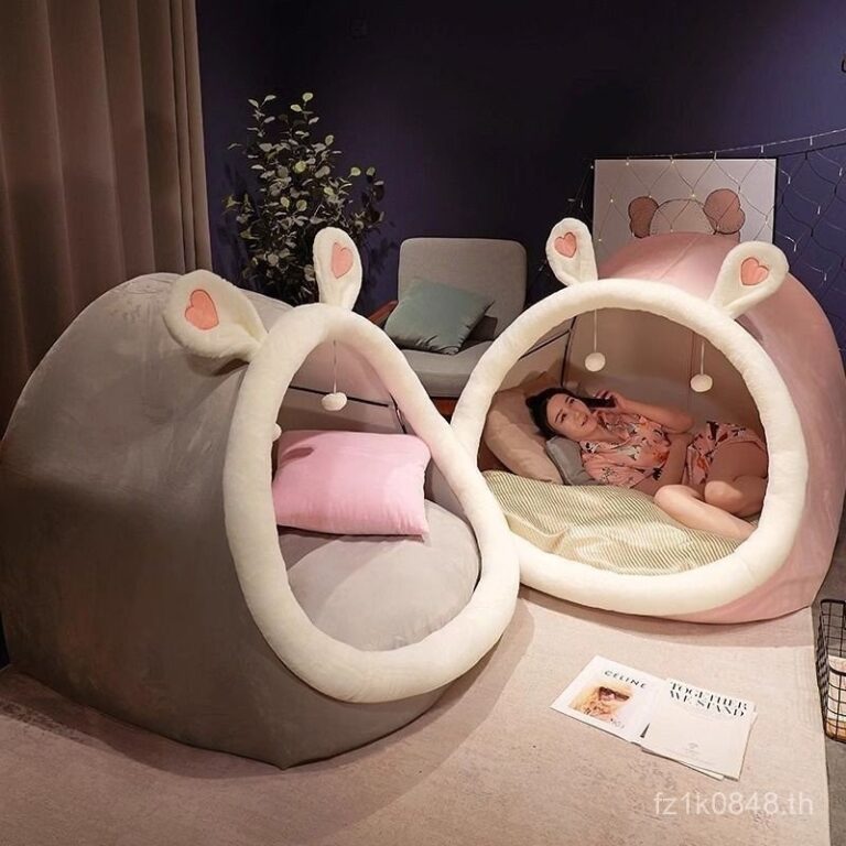 บ้านขนาดเล็ก ผู้มีอิทธิพล การ์ตูนมนุษย์ของขวัญวันเกิดน่ารักโซฟาเต็นท์สุนัขโซฟาขี้เกียจในร่ม