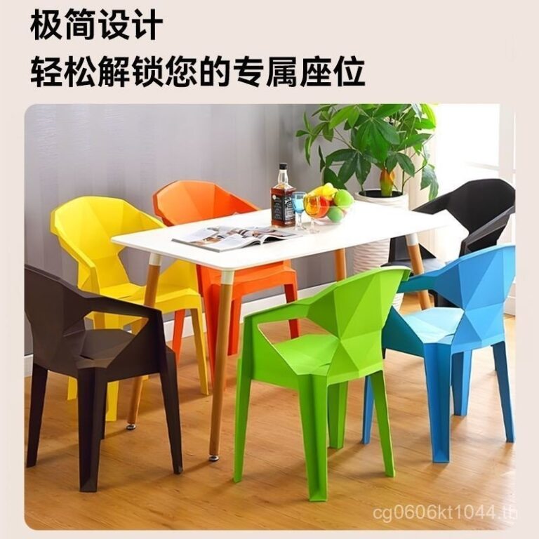โต๊ะพลาสติกกลางแจ้งสำหรับตลาดกลางคืนพร้อมพนักพิง เก้าอี้แผงขายอาหารขนาดใหญ่ เก้าอี้พนักพิงผู้ใหญ่แบบหนาสำหรับลาน เก้าอี้พลาสติก VDPF