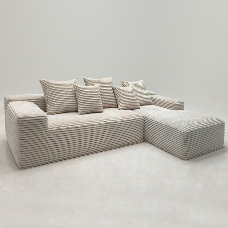 เต้าหู้บล็อกสูญญากาศบีบอัดโซฟาขี้เกียจโมดูลรวมกันห้องนั่งเล่นพาร์ทเมนท์ขนาดเล็กที่ทันสมัยที่เรียบง่ายข้ามพรมแดนโซฟาผ้า