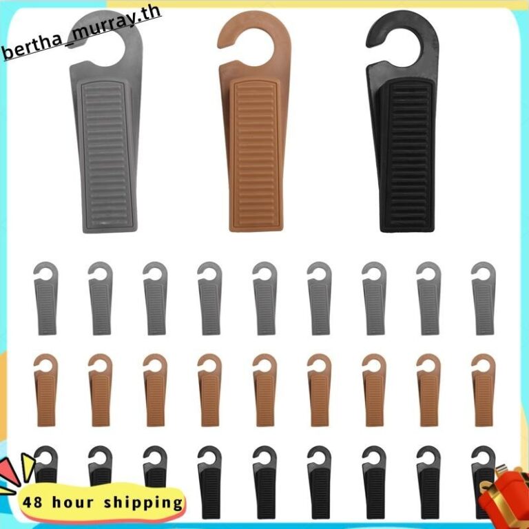 30 ชิ้นประตูหยุดบล็อกลิ่มหยุดกันชนประตูโฮมออฟฟิศประตูด้านหลัง Retainer Impact Stopper กันชนประตูพร้อมตะขอ