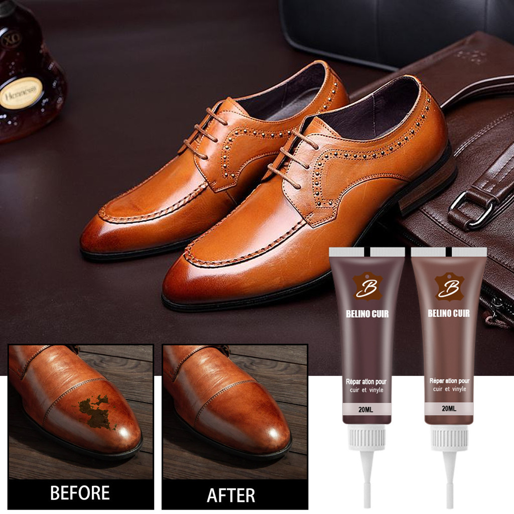 Rayhong หนังเสริมสีครีม สีดา เสื้อผ้าหนัง Scratch Crack Repair ครีมหนังรถเบาะหนังโซฟาครีมซ่อมแซม