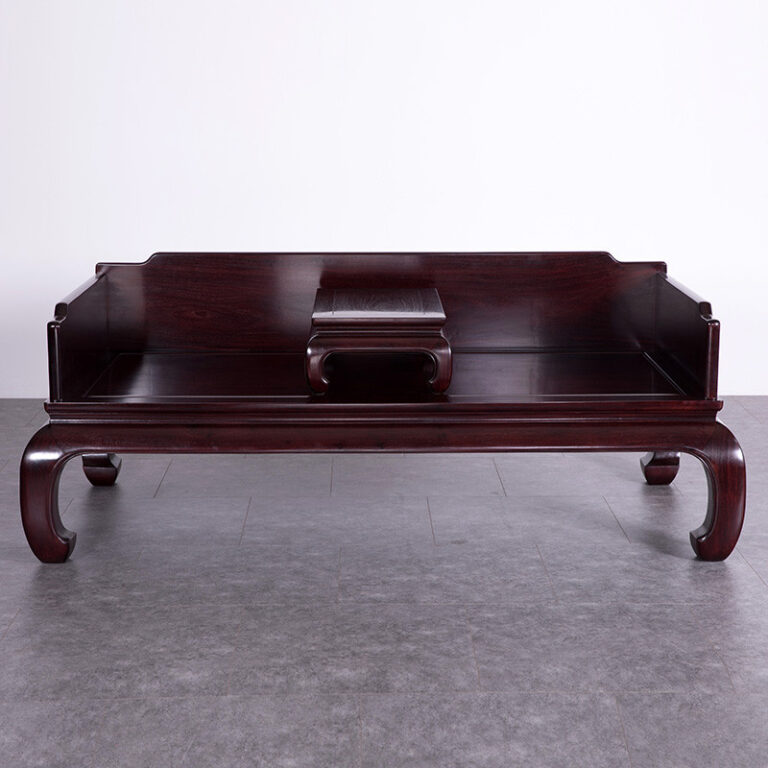 Xianyuan Zanbia เลือดไม้จันทน์ใหม่จีนโบราณไม้เนื้อแข็ง Arhat เตียง Bright Qing Dynasty ห้องนั่งเล่น Tenon โซฟา B