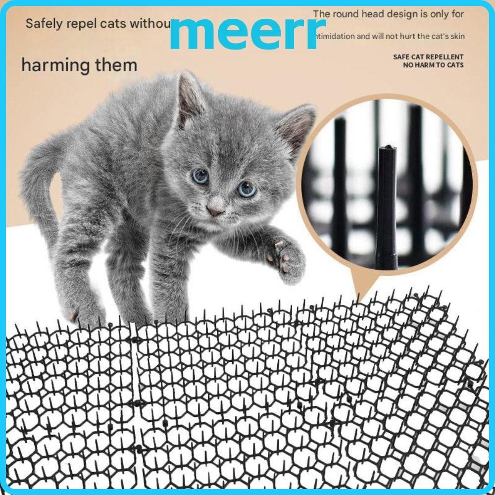 MEERR Cat Repellent MatพลาสติกSoft Prick Pet Antiwading Matสามารถซ้อนตารางไม่มี Harm Antivandalism Mat ในร่มและกลางแจ้ง