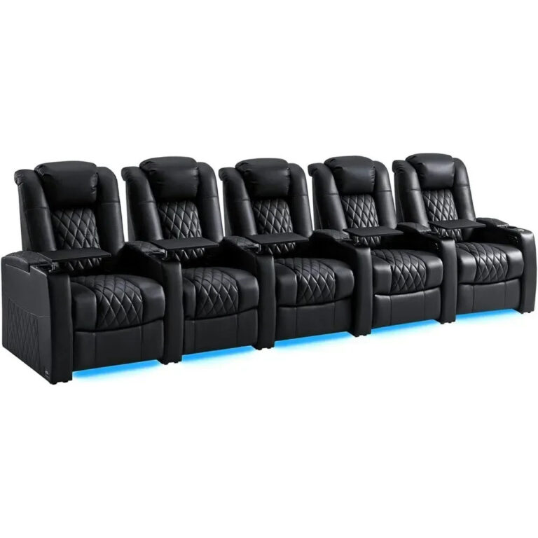NEW โฮมเธียเตอร์ที่คุ้มค่าที่สุดที่นั่ง Series Top Grain Nappa เก้าอี้ผู้เอนกายหนัง Dual Power Movie Gaming เก้าอี้โซฟ