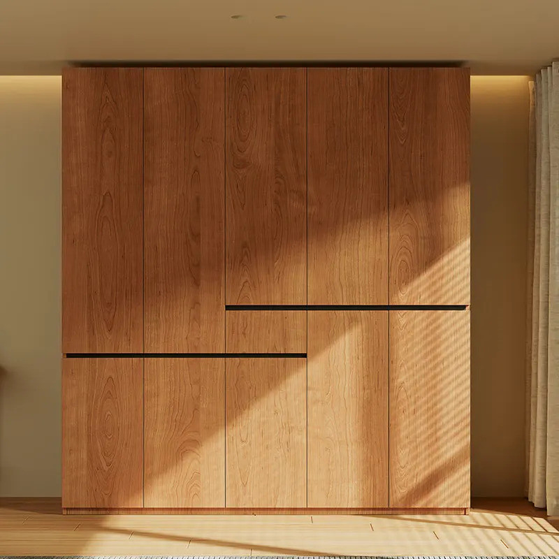 ที่กาหนดเองทาตู้เสื้อผ้าไม้เนื้อแข็งใหม่โอ๊คลิ้นชักชั้นวางเสื้อผ้าเปิดตู้เสื้อผ้าจัดเก็บวัยรุ่นยามเส้นทางเฟอร์นิเจอร์