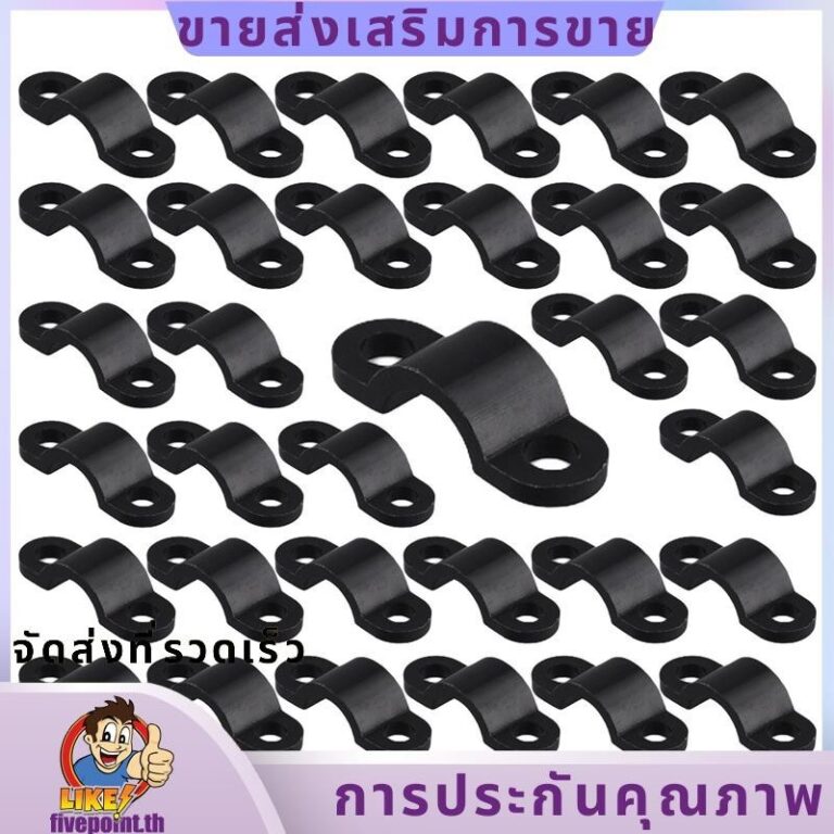 70 ชิ้นสกรูติดตั้งสายเคเบิลโค้งคลิปผูก 21 x 7 มม สาหรับสายไฟ 3 มมivepointth