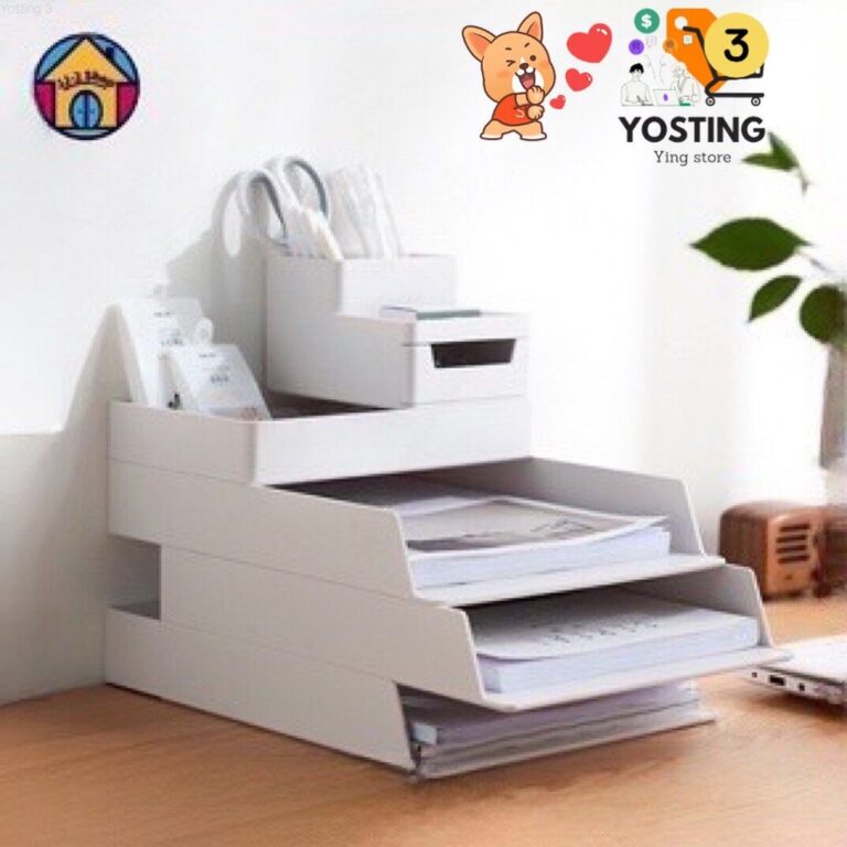 พร้อมส่งชั้นวางเครื่องเขียนกระดาษขนาด A4 หลายชั้นสาหรับโฮมออฟฟิศ ชั้นวางเอกสาร ชั้นเก็บเครื่องเขียน อุปกรณ์สำนักงานYo
