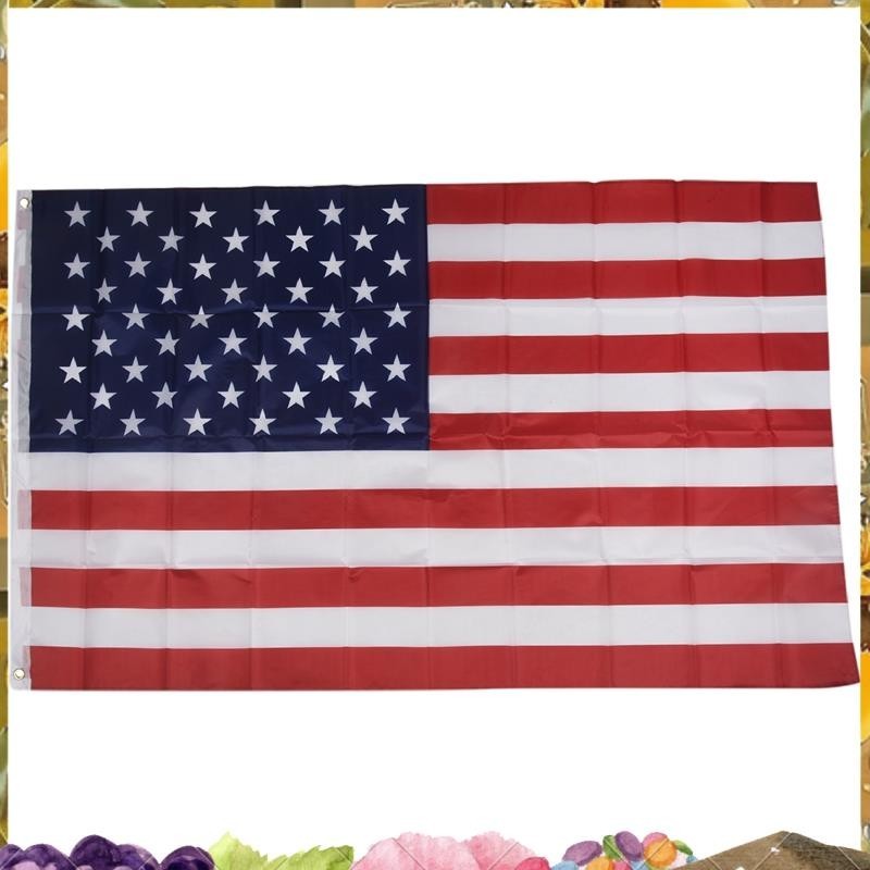 Promotion ธงชาติอเมริกา USA 150 x 90cm คอมพิลาดชันภาพ 100