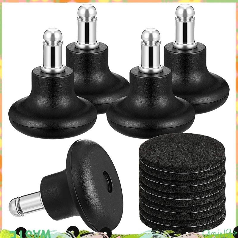5 แพ็ค Bell Glides สาหรับเก้าอี้สานักงานไม่มีล้อเปลี่ยนเก้าอี้กลิ้งล้อหมุนคงที่เครื่องเขียน Castors candlered
