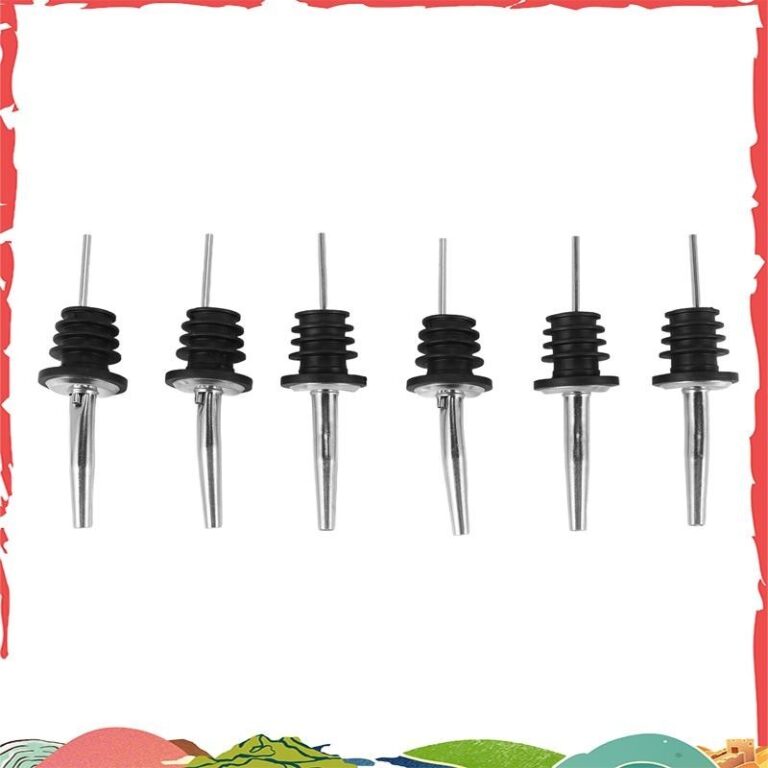 6 ชิ้นสแตนเลส Spirit ขวดไวน์ Pourer Stopper เหล้าค็อกเทล