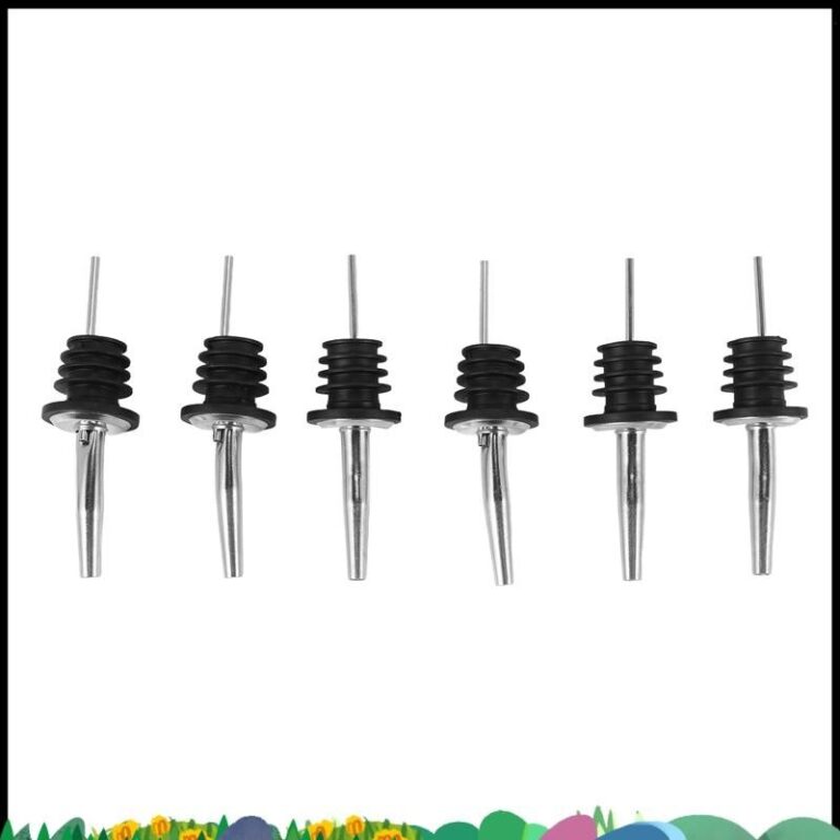 Super 6 ชิ้นสแตนเลส Spirit ขวดไวน์ Pourer Stopper เหล้าค็อกเทล