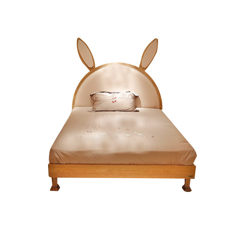 Bevloco Small City Light Luxury Noble American Children Furniture Bed American Princess Bed Cartoon Solid Wood 31315