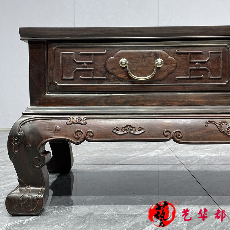 เฟอร์นิเจอร์มะฮอกกานีสีแดงขนาดใหญ่ชิงชันตู้เก็บของตู้เก็บของโบราณจีนคลาสสิกไม้เนื้อแข็งทั้งหมดสี่วาดโค้งฟุตตู้ทีวี