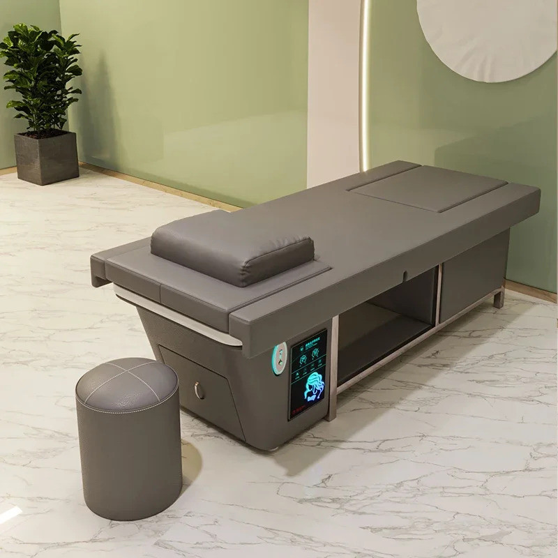 NEW ผมสปาซักผ้าเตียง Hairdressing แชมพู Pedicure Wash พร้อมเก้าอี้นวดมืออาชีพอ่างล้างหน้าไทย Backwash Units Sa