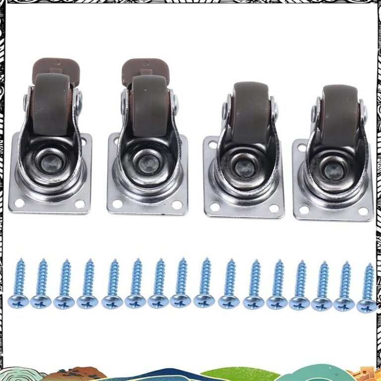 ซุปเปอร์4แพ็ค1นิ้วรายละเอียดต่าล้อล้อยางนุ่มล้อหมุนที่มี360องศาแผ่นด้านบน100ปอนด์ความจุรวมสาหรับชุด4 2พร้อมเบรก2ไม่มี