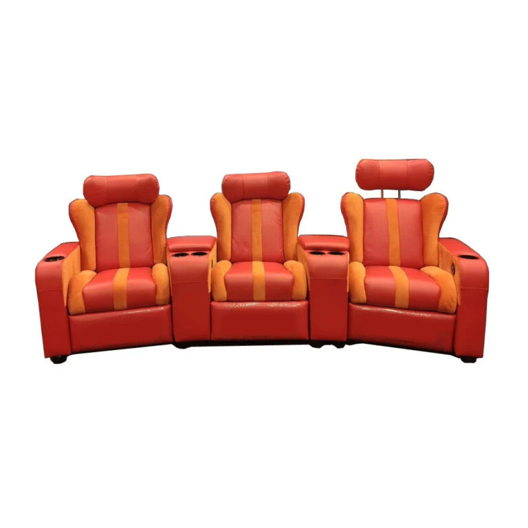 ผู้เอนกายไฟฟ้าผ่อนคลายเก้าอี้นวดโรงละครห้องนั่งเล่นโซฟาเตียงทางานโซฟาหนังนอร์ดิกโมเดิร์น